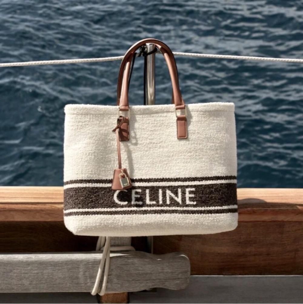 celine赛琳女包新款cabas帆布沙滩包购物袋tote手提包