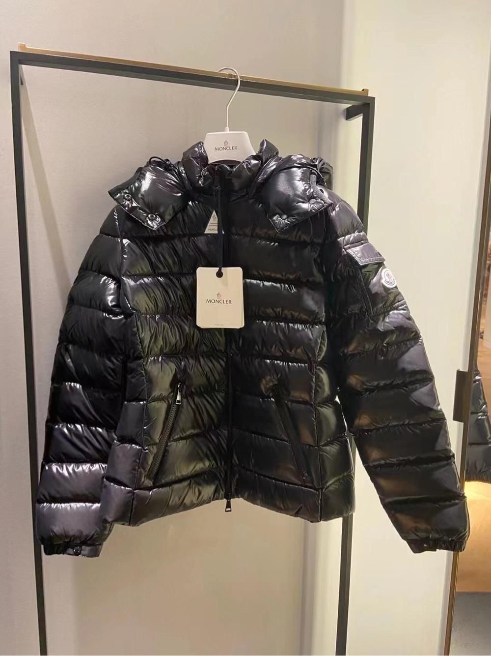 Moncler bady 黑色爆款亮面Bady 王菲同款帽子可以拆2码_英国-洋码头