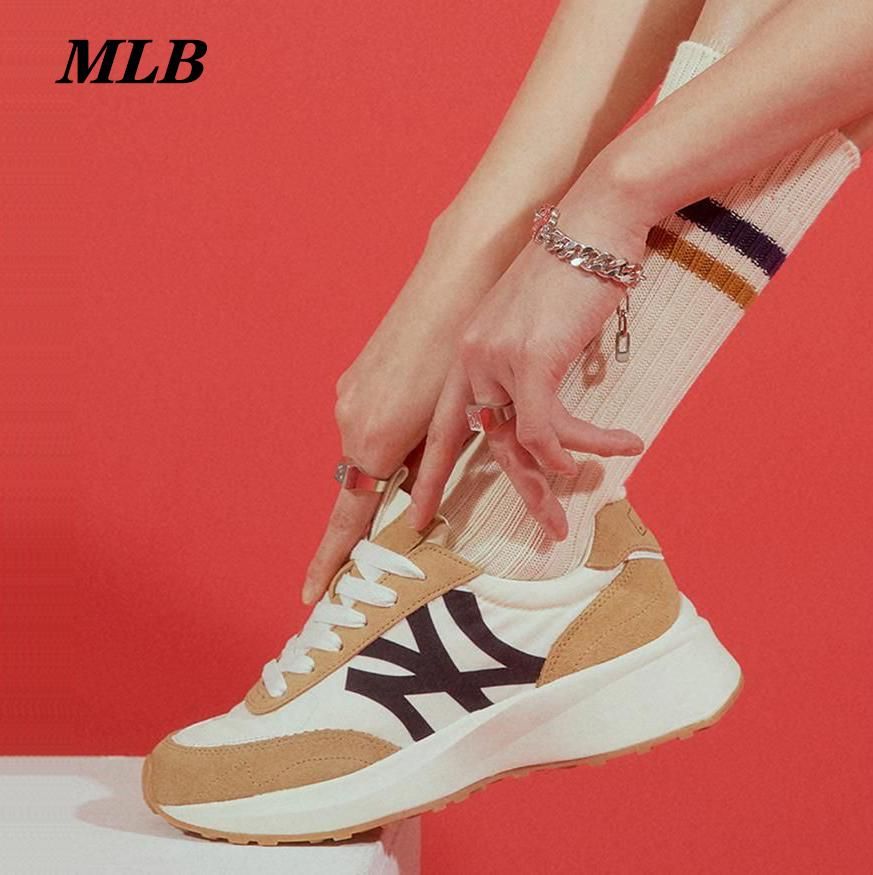 韩国MLB 明星同款轻便运动慢跑增高休闲鞋男女情侣款板鞋