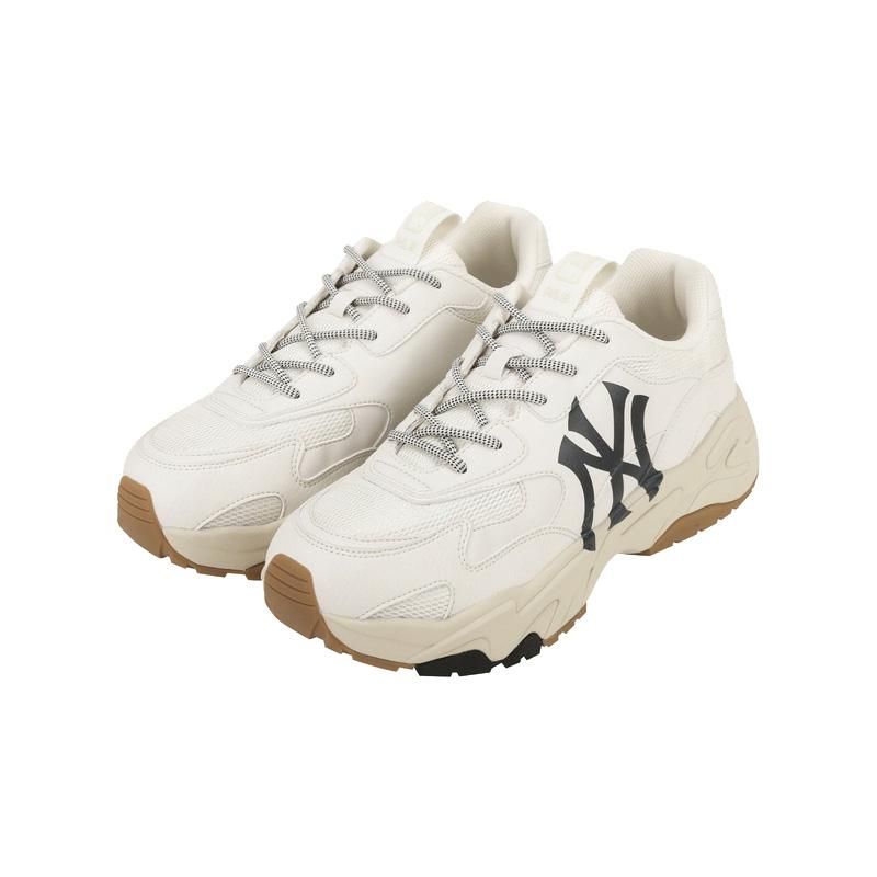 MLB男女老爹鞋增高轻质舒适白色运动休闲鞋明星同款秋冬SHC3
