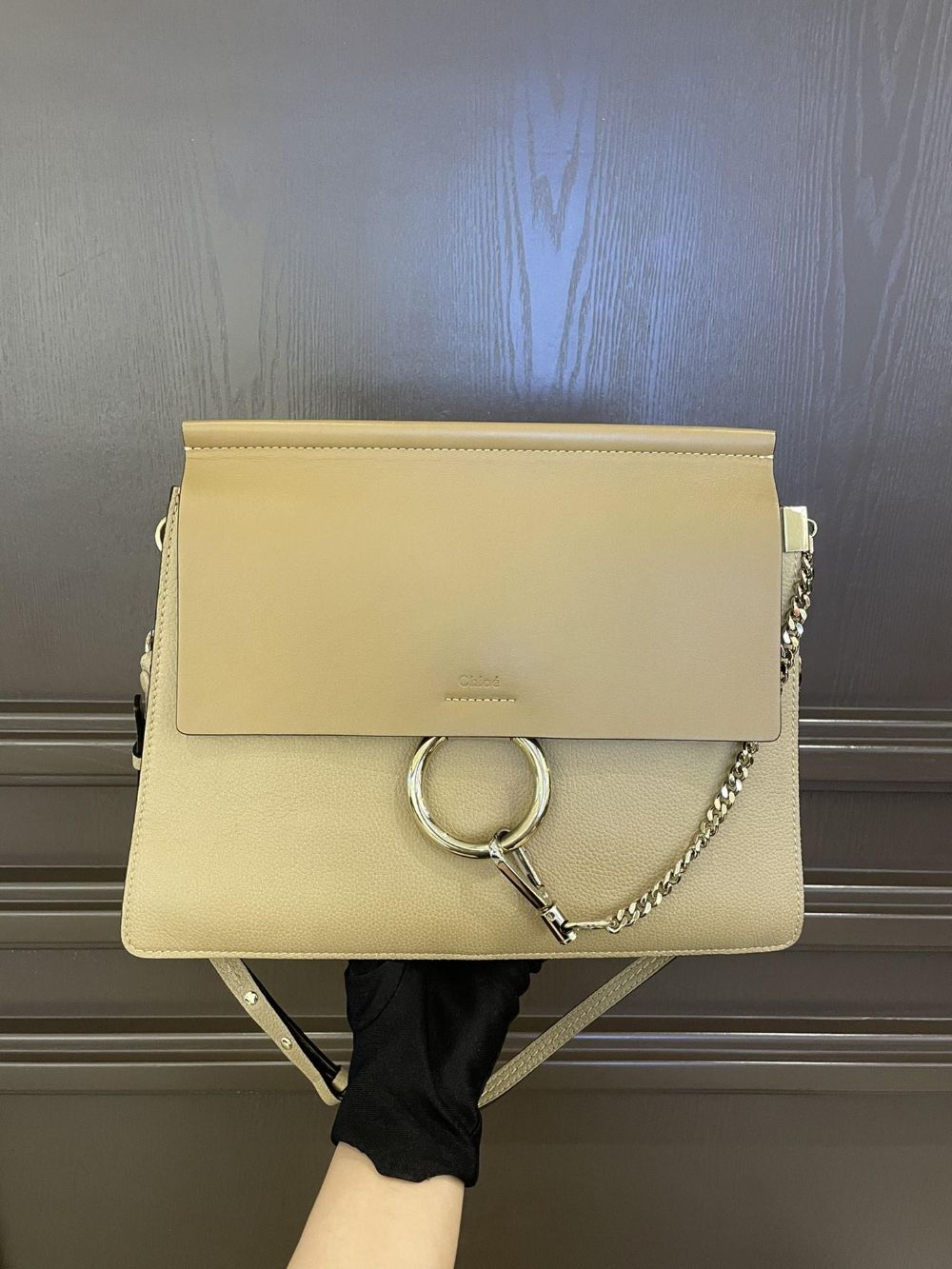 chloe克洛伊驼色faye大号单肩包公15200现价3500sy3330