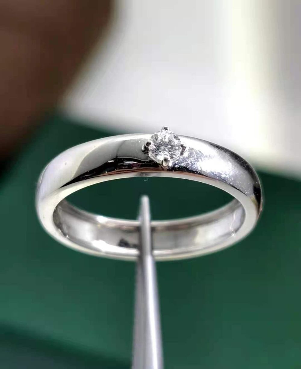 全新金g750钻石戒指0095ct1gw331gs179673戒盘a06