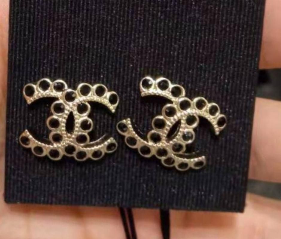 chanel香奈儿专柜女士双c耳环
