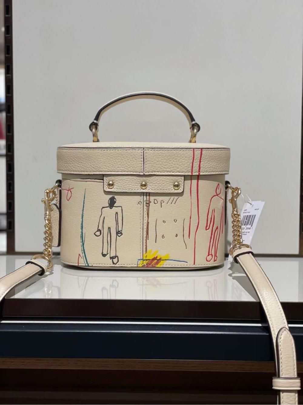 coachxjeanmichelbasquiatkay盒子包斜挎包聯名限量版