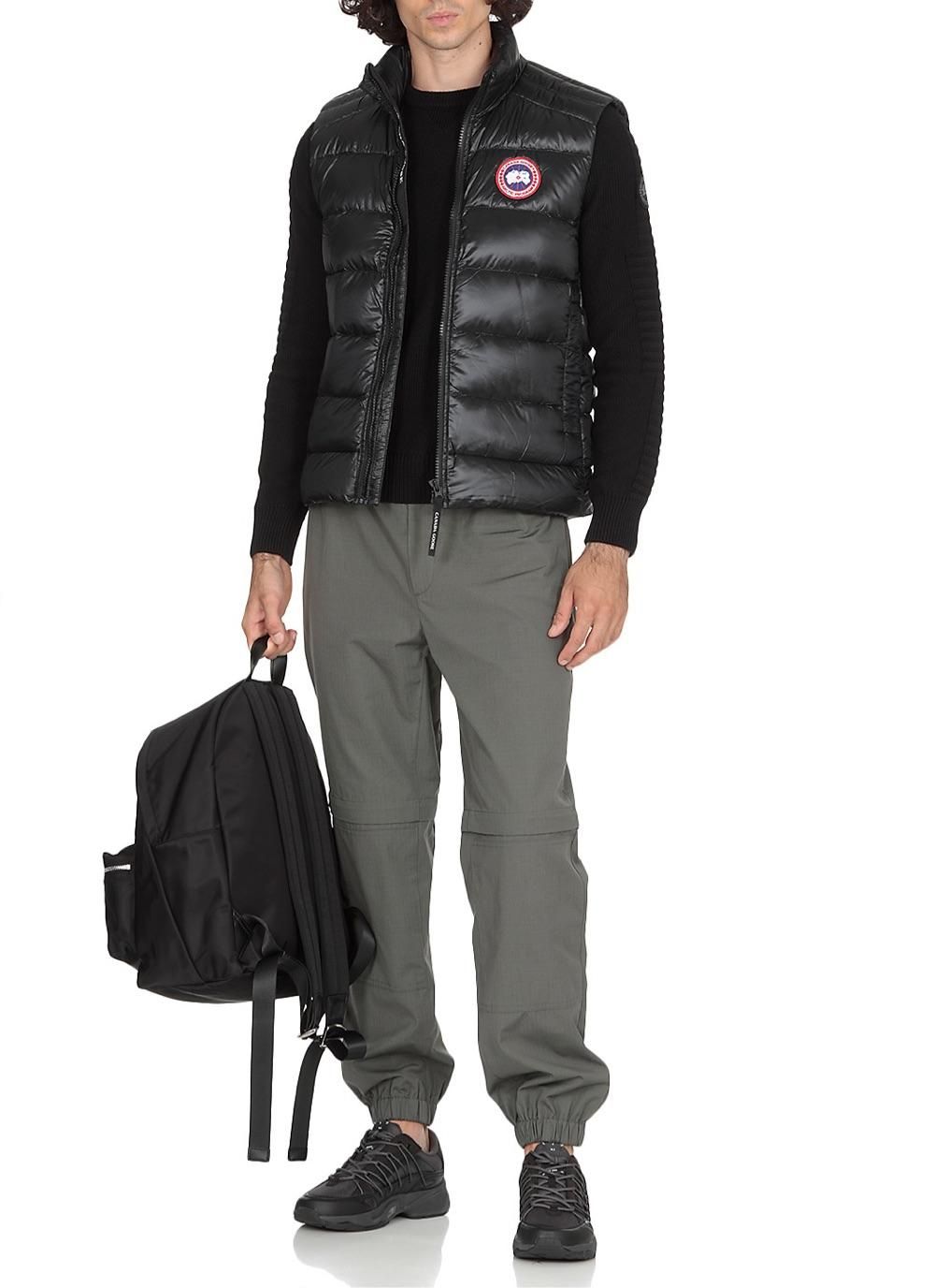 canadagoose加拿大鹅男士羽绒服黑色crofton羽绒马甲10728878