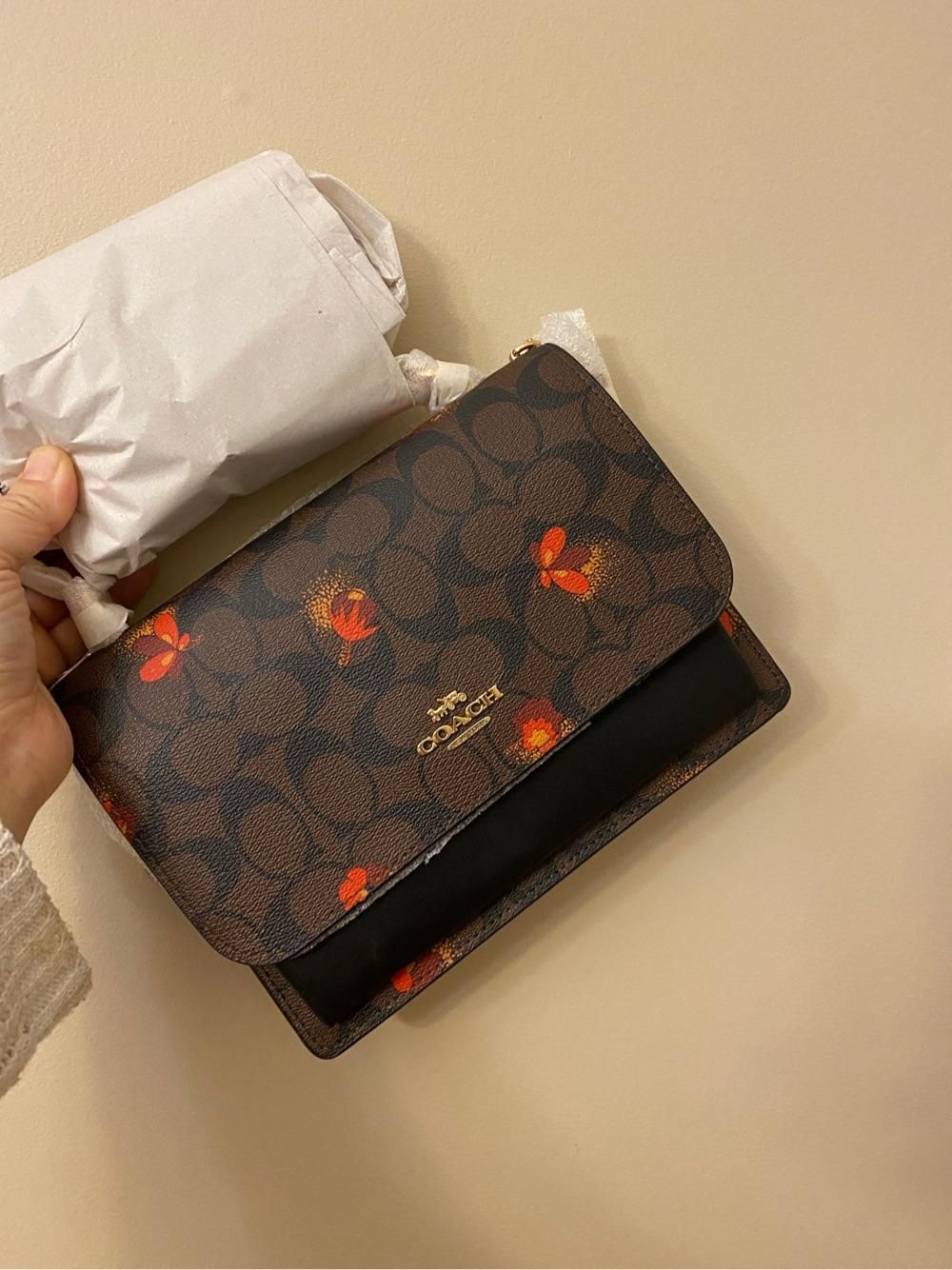 coach女包奥莱klare风琴款单肩包