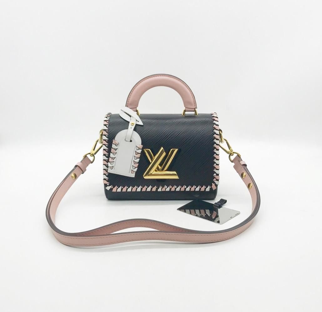 lv黑色水波纹单肩包98新公价33500