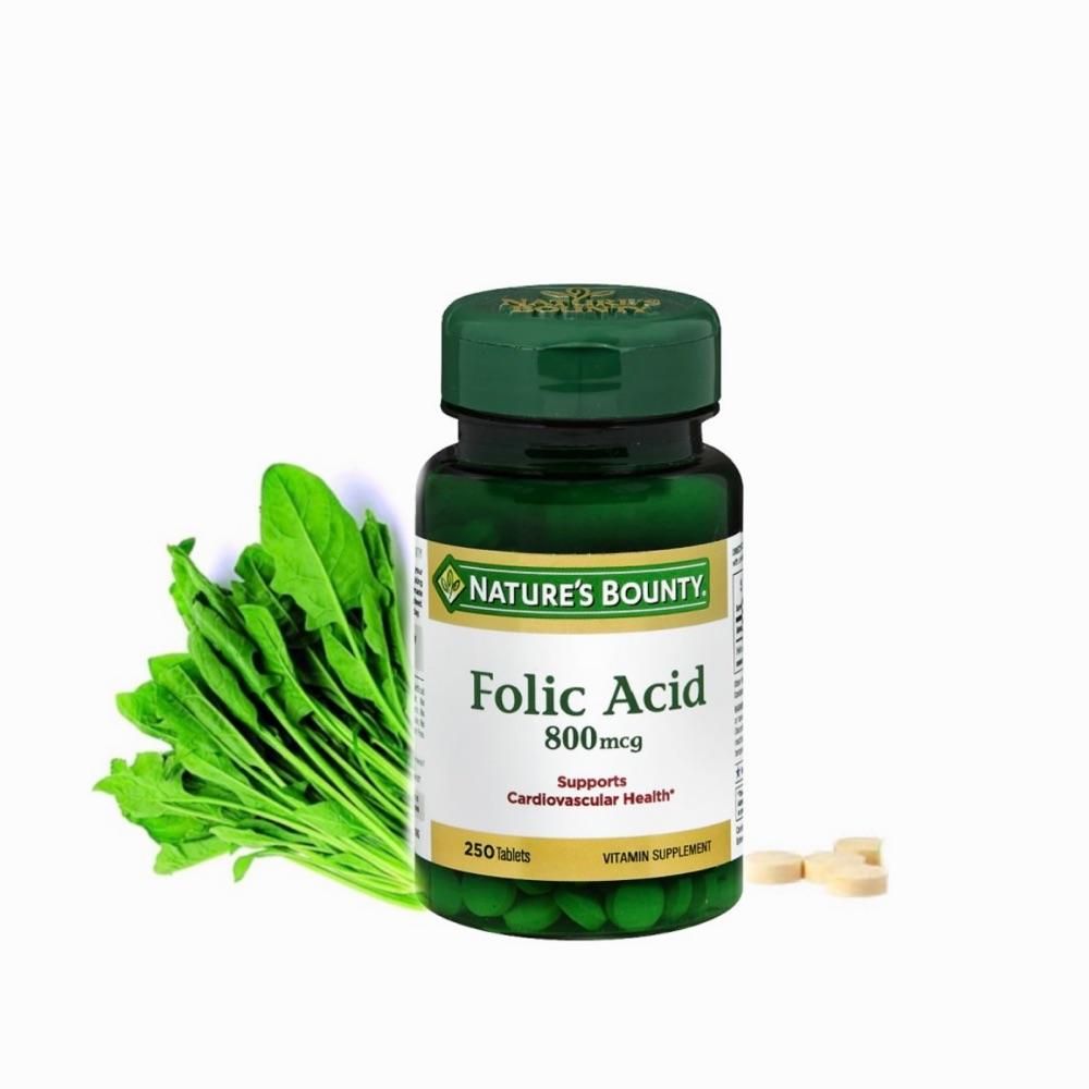 naturesbounty自然之宝孕妈智选菠菜提取物叶酸营养片250粒瓶