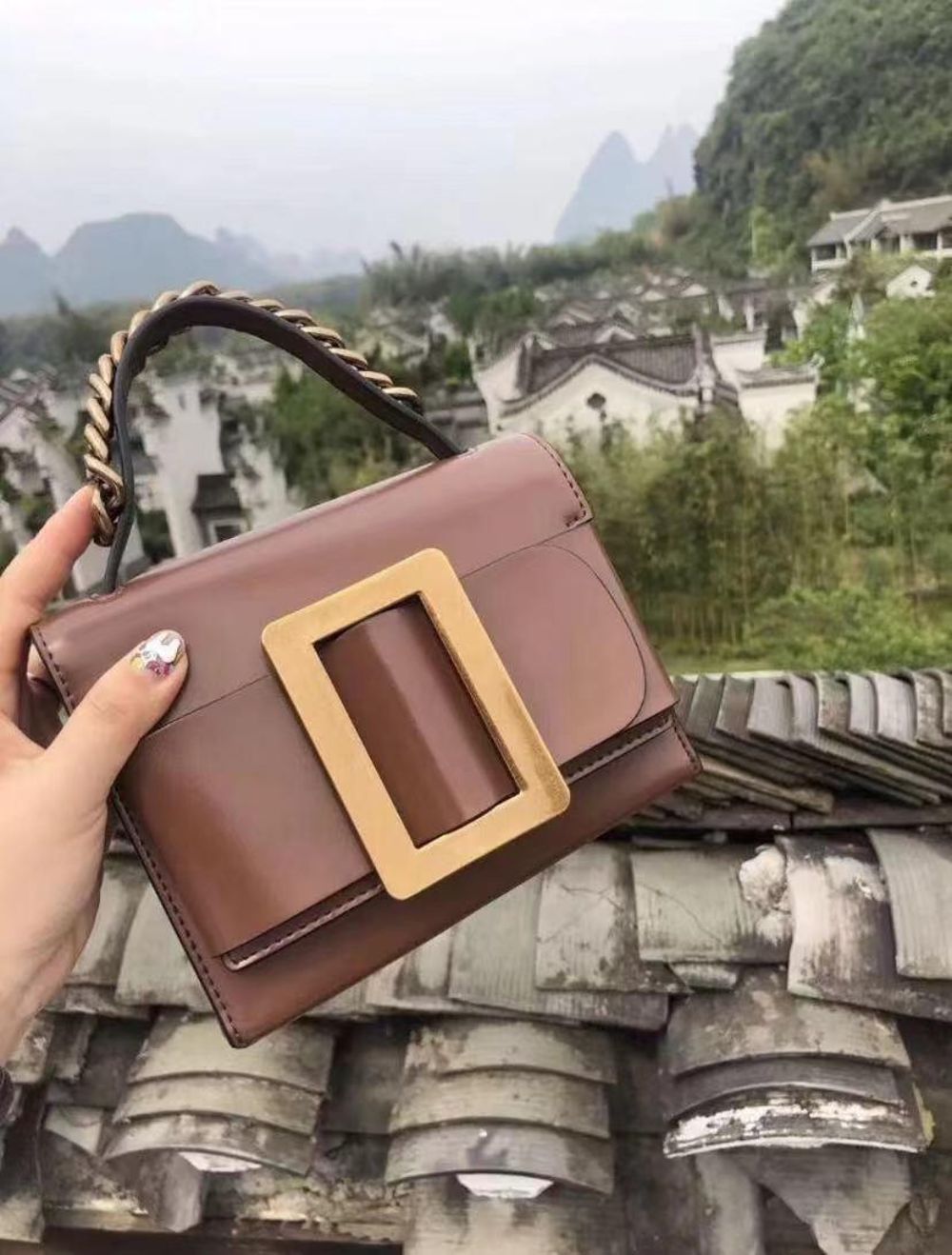 意大利设计师品牌syrinxcecilia爆款大方扣小包手提斜挎包