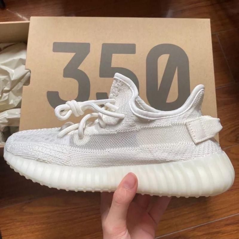 adidasyeezy350v2純白20白冰淇淋側透椰子hq6316