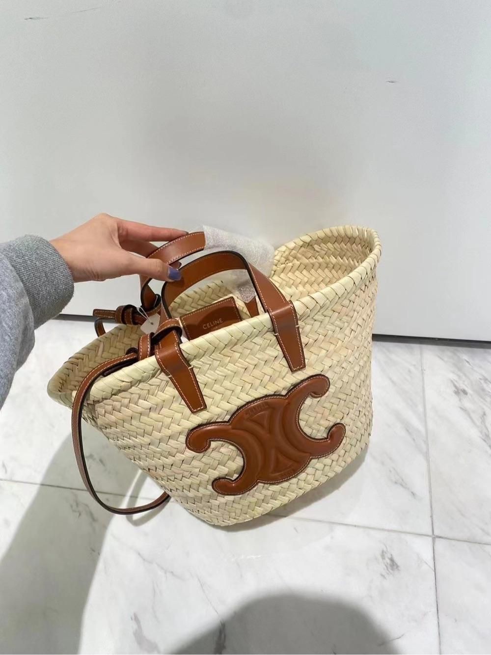 celine凯旋门菜篮子小号teen篮子有肩带贴心新款