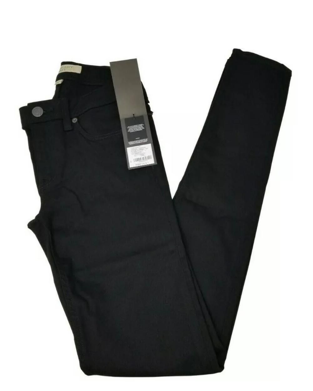 国现包邮转黑色弹力牛仔裤27码腰7274联系秋姐