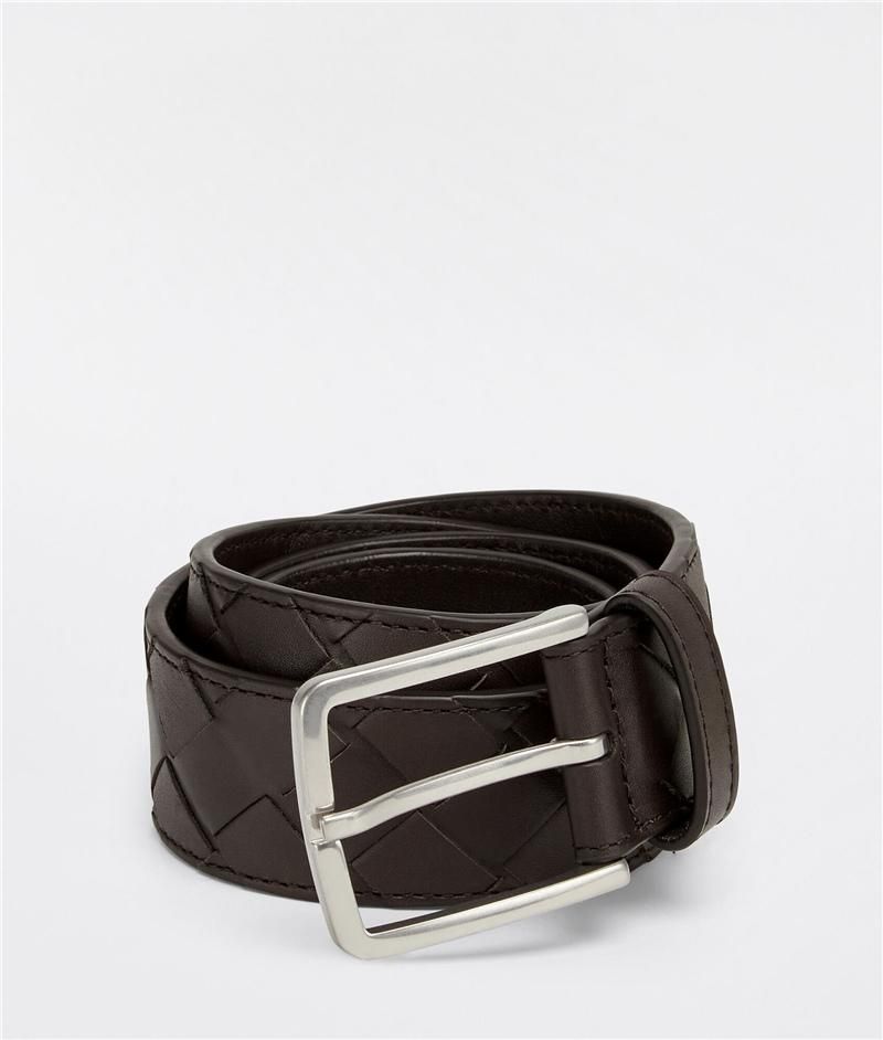 bv宝缇嘉经典intrecciato编织小牛皮男士腰带35cm4色可选