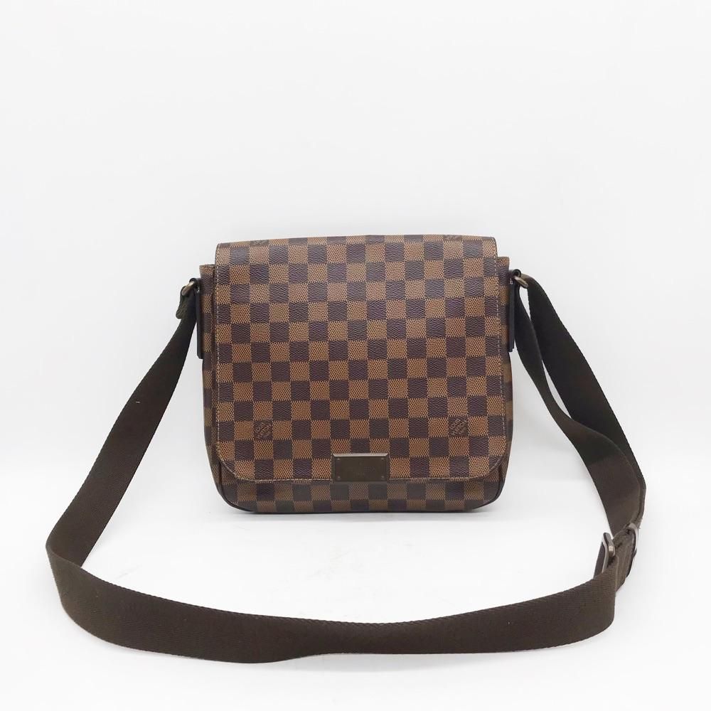 lv棋盘格斜挎包95新公价15600