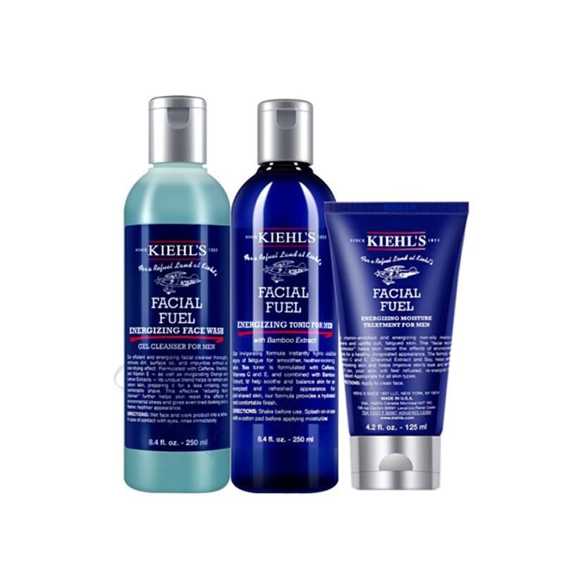 kiehls科颜氏活力男士护肤品3件套装